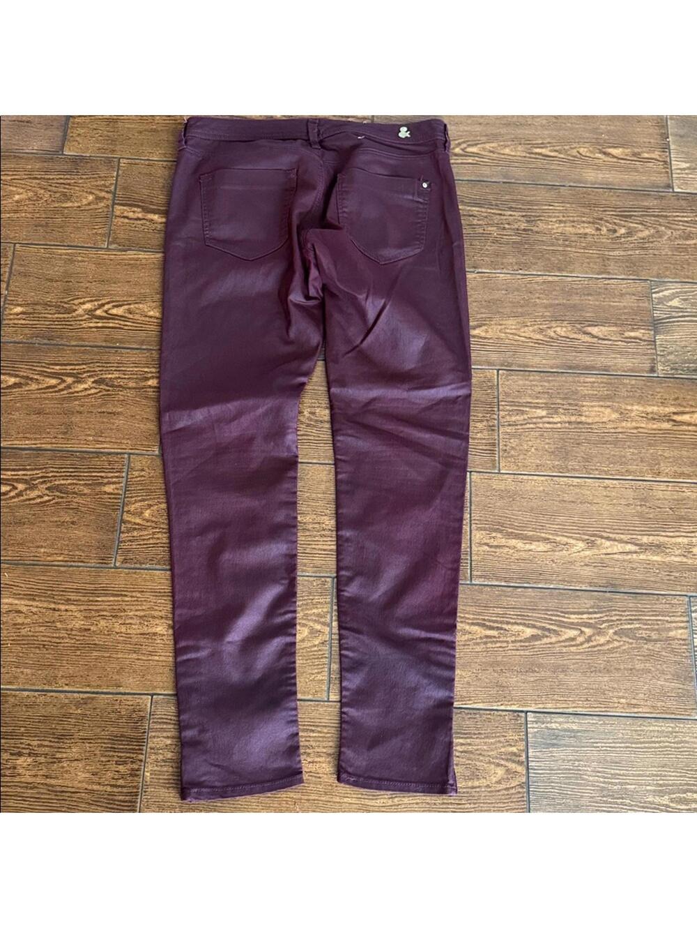 H&M Oxblood Waxed Denim size 28